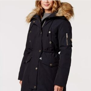 Michael Kors Faux Fur Parka Coat Jacket
